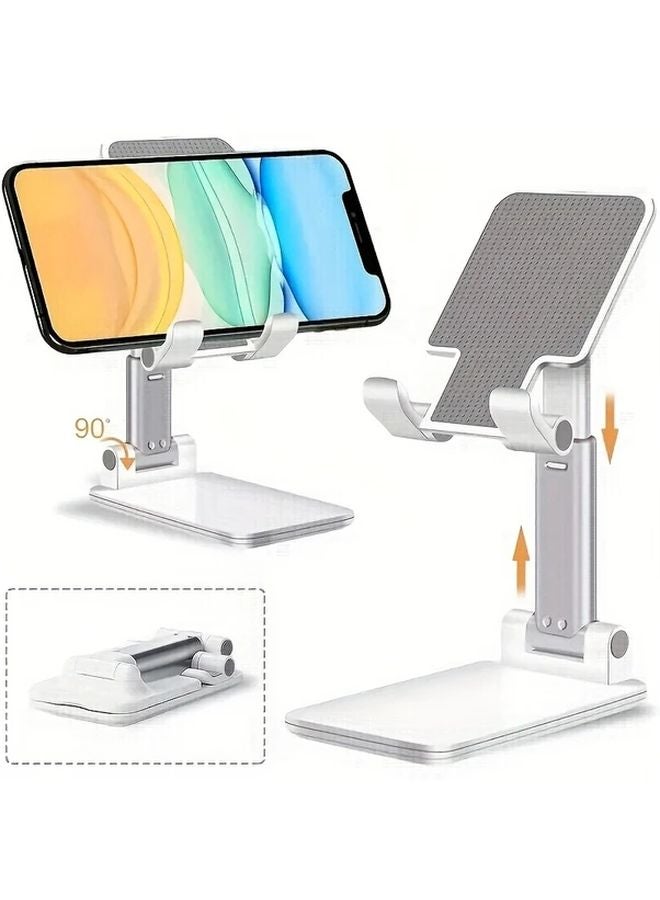 Black Adjustable PVC Phone Stand Retractable Portable For All Phones - Image 5