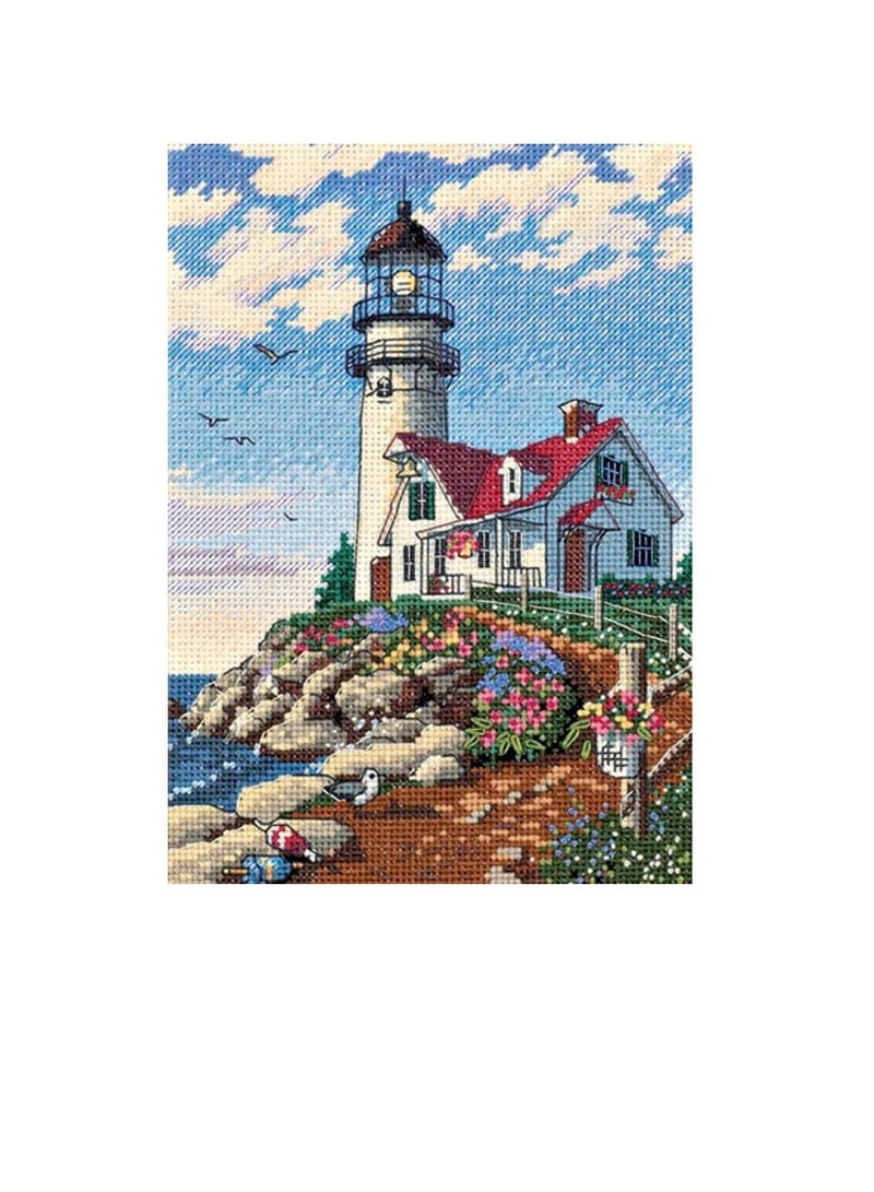 بيكون منارة في روكي بوينت طقم غرز متقاطعة صغيرة معدودة باللون الذهبي مقاس 5 بوصة × 7 بوصة - Image 3