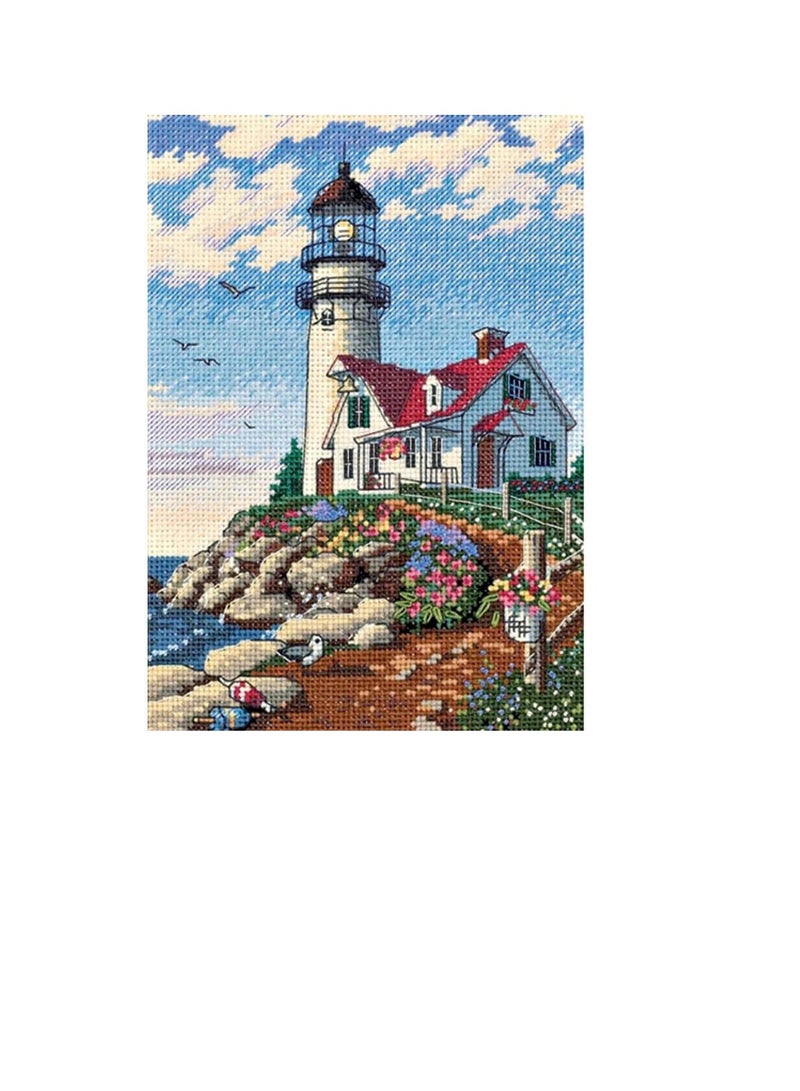 بيكون منارة في روكي بوينت طقم غرز متقاطعة صغيرة معدودة باللون الذهبي مقاس 5 بوصة × 7 بوصة - Image 2