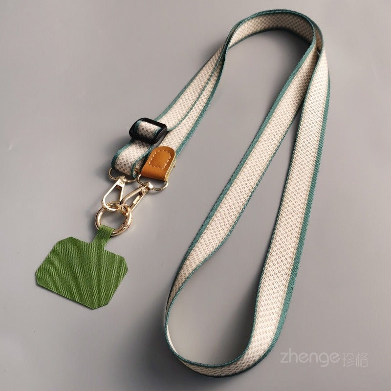 Phone Lanyard Crossbody Solid Color Long Adjustable Neck Strap Detachable Multi-Use Simple Ins Style - Image 1