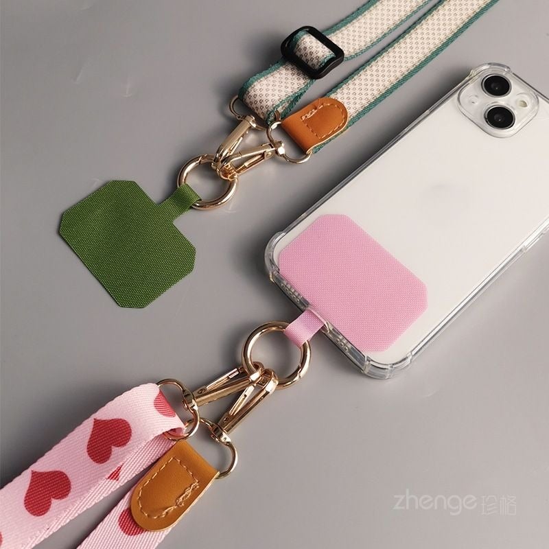 Phone Lanyard Crossbody Solid Color Long Adjustable Neck Strap Detachable Multi-Use Simple Ins Style - Image 2