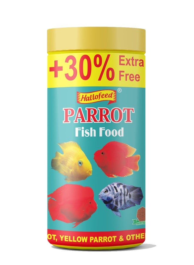 Hallofeed طعام أسماك الببغاء الأحمر من هالوفيد، 390 جم (طعام عائم) - Image 1