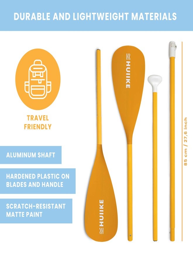 HUIIKE Paddle Board Paddle 2-in-1 Aluminum Sup Paddleboard Oar & Kayak Detachable 4 Piece | Double Sided Sup Oar Adjustable for Stand Up Board | Packable Paddleboard Ore & Kayak for Paddleboarding - Image 2