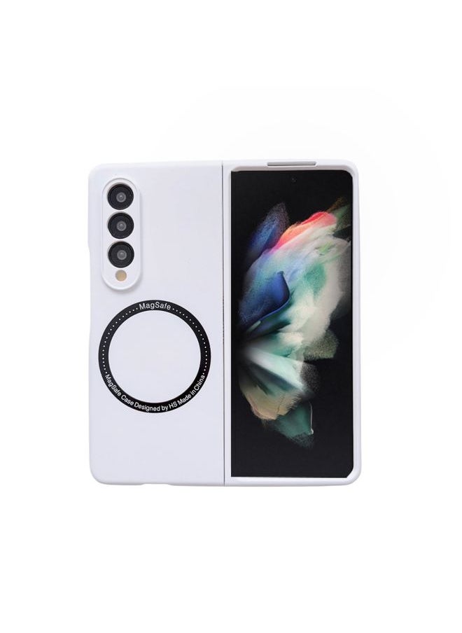 Generic Case Cover For Samsung Galaxy Z Fold3 5G Skin Feel MagSafe Magnetic Phone Case White 
