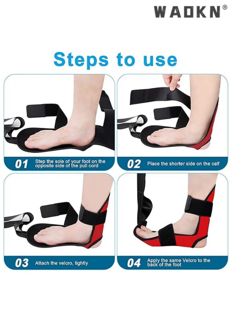 WAOKN Leg Stretcher Belt, Foot Stretcher Stretch Strap for Plantar