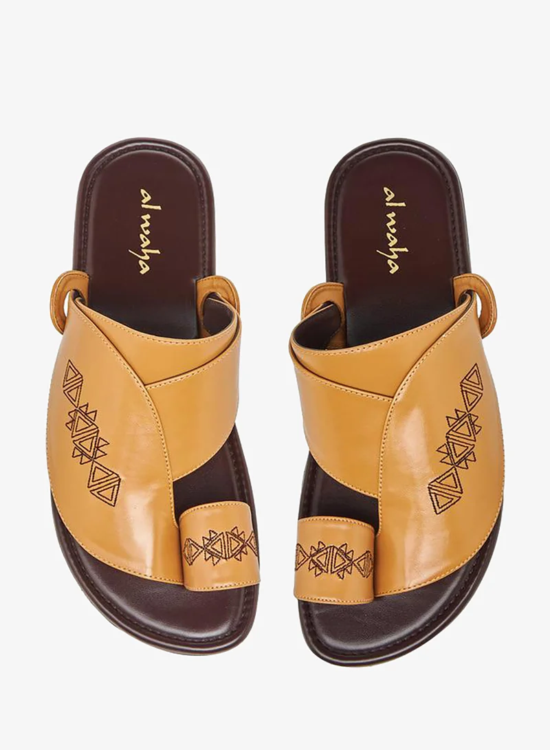 الواحة صنادل رجالية مطرزة تشكيلة رمضان