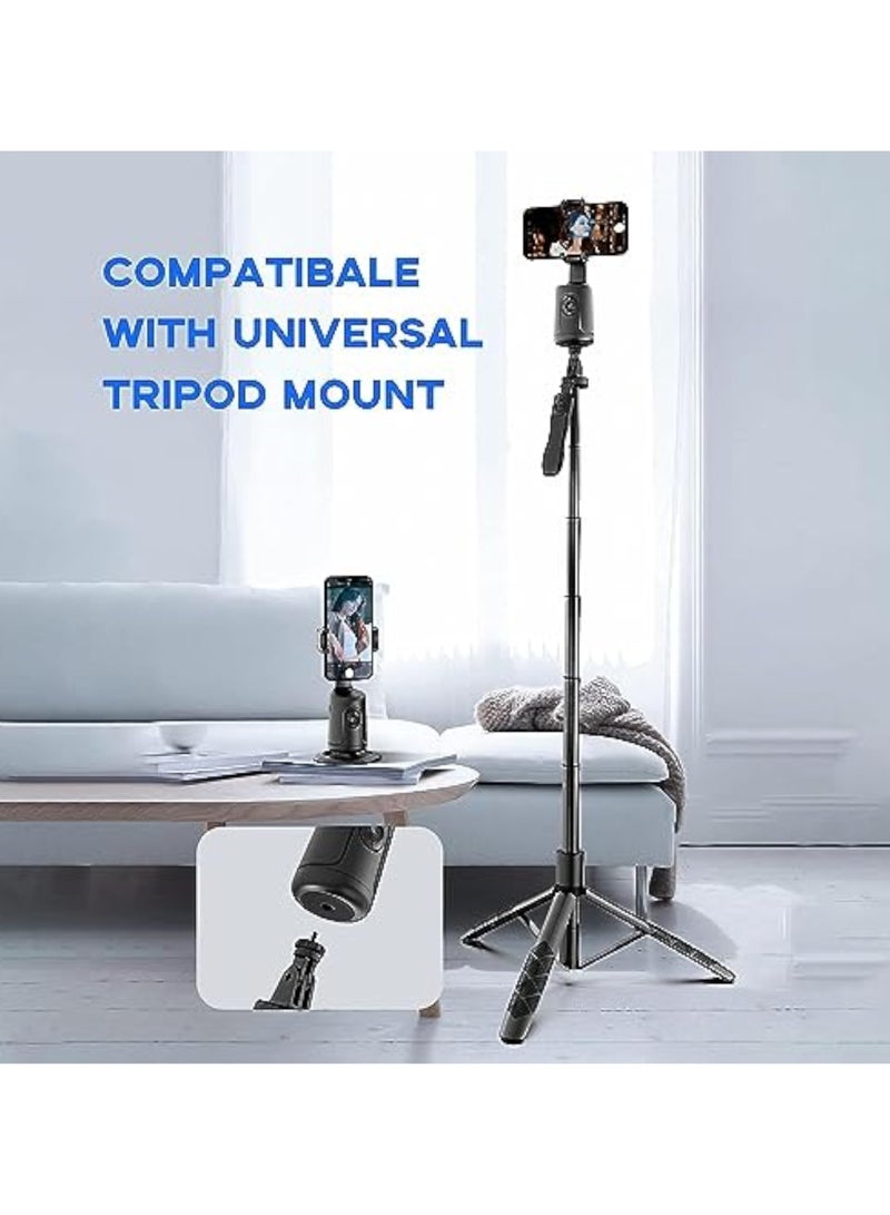 إيروريكس حامل ثلاثي القوائم لتتبع الوجه التلقائي على الطاولة، مثبت كاميرا الهاتف يدور 360 درجة، حامل ثلاثي للجوال، حامل هاتف سيلفي ذكي يعمل بالبطارية لبرنامج تعليمي لمدونة الفيديو المباشرة - أسود - Image 5