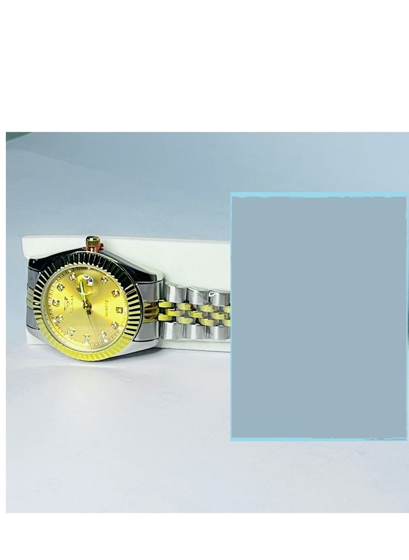 QUARTZ Luxury Women Watches Ladies Fashion Quartz Watch For Women Golden Stainless Steel 