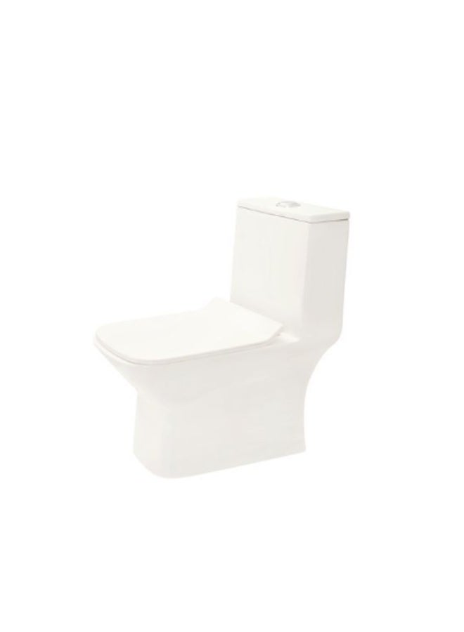 Frame One Piece Toilet Trap – Premium Ceramic One Piece WC with Modern Flush System, Elegant Bathroom Toilet for Home & Hotel Use