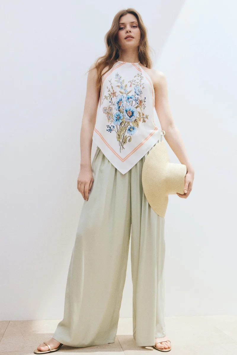 H&M Wide drawstring trousers