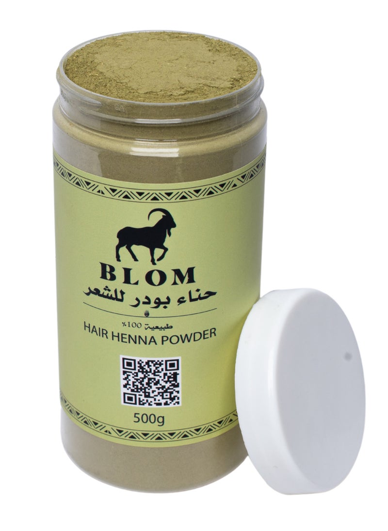 BLOM - 100% Natural Henna for Hair - Chemical Free - 500g | Nourish and Strengthen Hair with Natural Color - Image 1