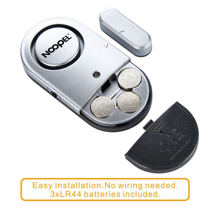 NOOPEL Door Alarms for Kids Safety, 6 Pack 120dB Pool Alarm Sensor for Doors and Windows, Window Alarms for Home Security, Burglar Intruder Entry Alert for Toddlers Personal Security - Image 4