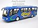 Kinsfun Pavlysh Diecast Coach Bus Set  4 Buses Red Blue White Yellow  Pull Back  Go Action  Kid  Metal  No Batteries Required - Image 2