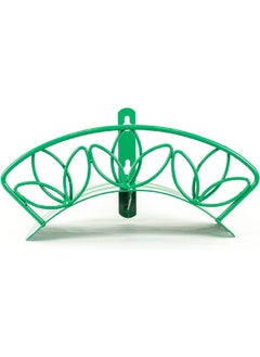 Yard Butler Rust-Resistant Weatherproof Space-Saving Wall Mounted Hose Hanger Green 125 ft HCWM-FLOWERG  - Image 1