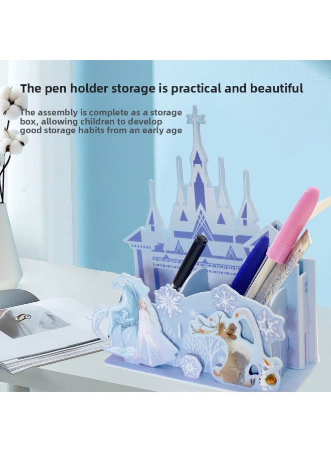 لغز فروزن بالاس لسطح المكتب، لغز ثلاثي الأبعاد، لغز تعليم الطفولة المبكرة، لعبة فتاة - اللون: فروزن 4346 - Image 3