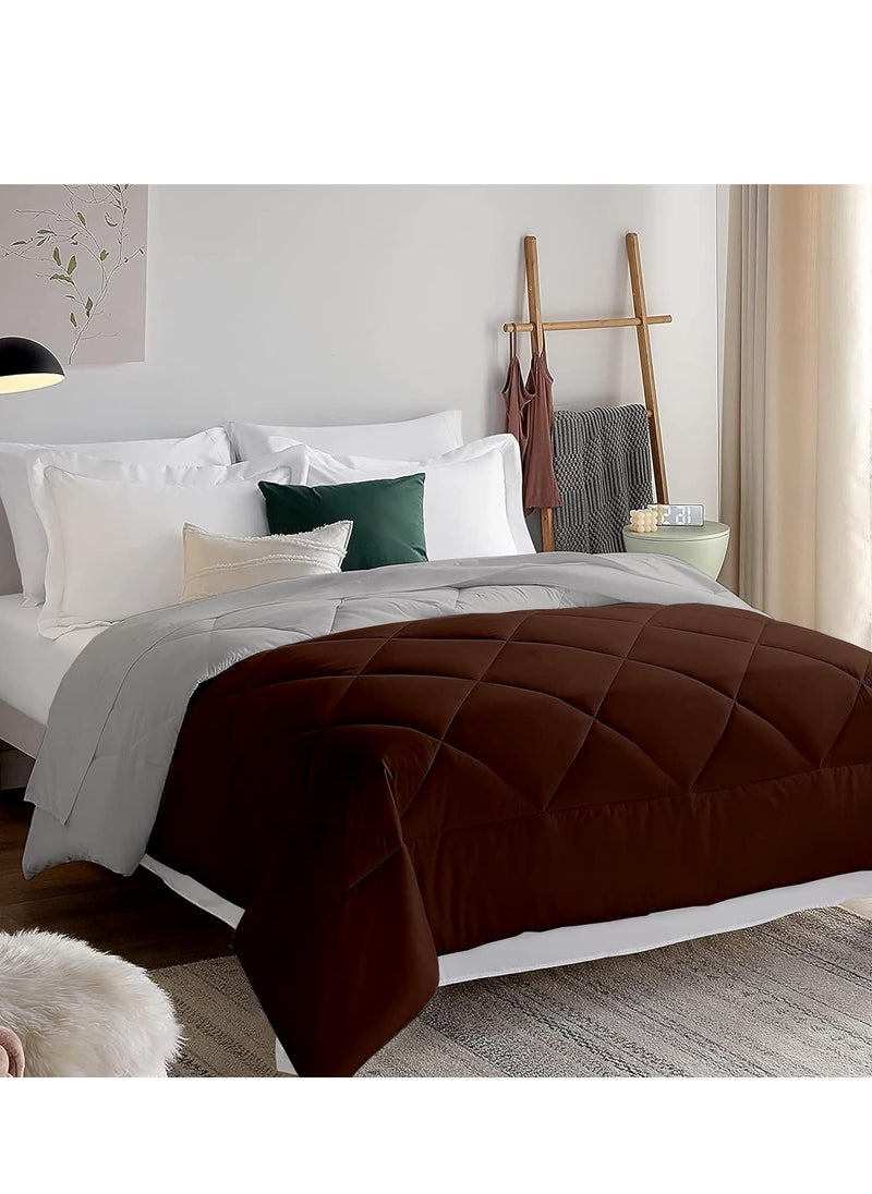 Generic Double Face All Season Microfiber Bed Comforter - Down Alternative Fiber Duvet Insert  - Image 2