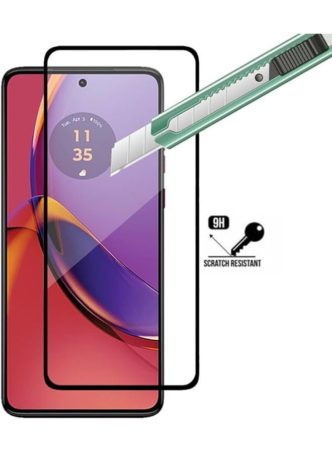 دوسالا 2 Pack Motorola Moto G84 5G Screen Protector, 9H Tempered Glass Screen Protector for Motorola Moto G84 5G, Full Coverage Bubble-Free Tempered Film, Anti-Scratch Film - Image 3