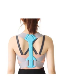 Back Support Belt Posture Corrector Adjustable Upper Back Brace Supports and Straightens the Spine to Relieve Shoulder Neck and Back Pain