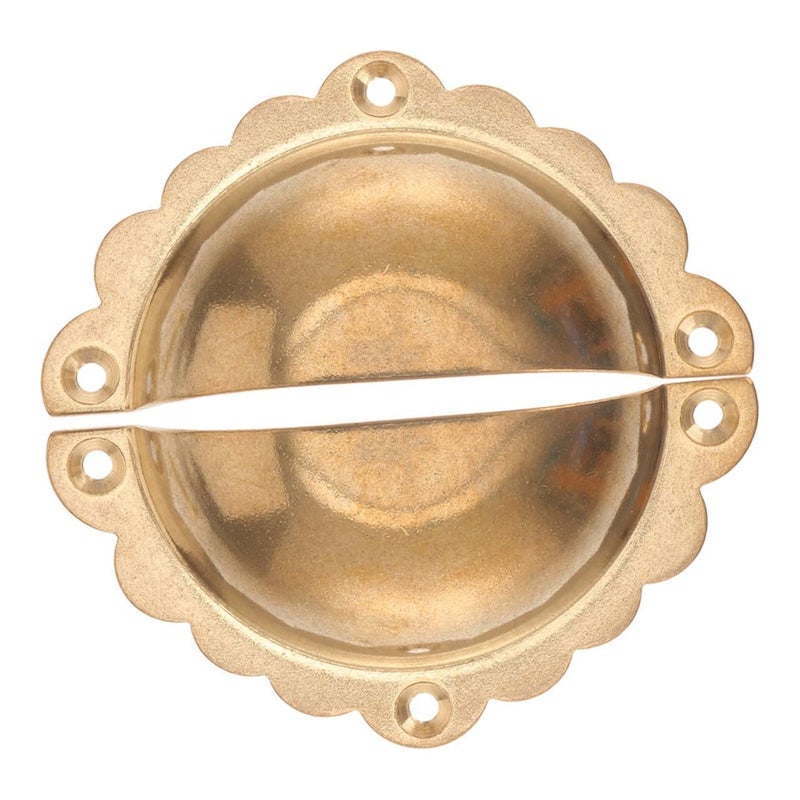 2Pcs Vintage Cabinet Door Pulls Half Moon Drawer Handles Brass Cupboard Pulls Furniture Wardrobe Handles For Kitchen Bedroom - Image 2