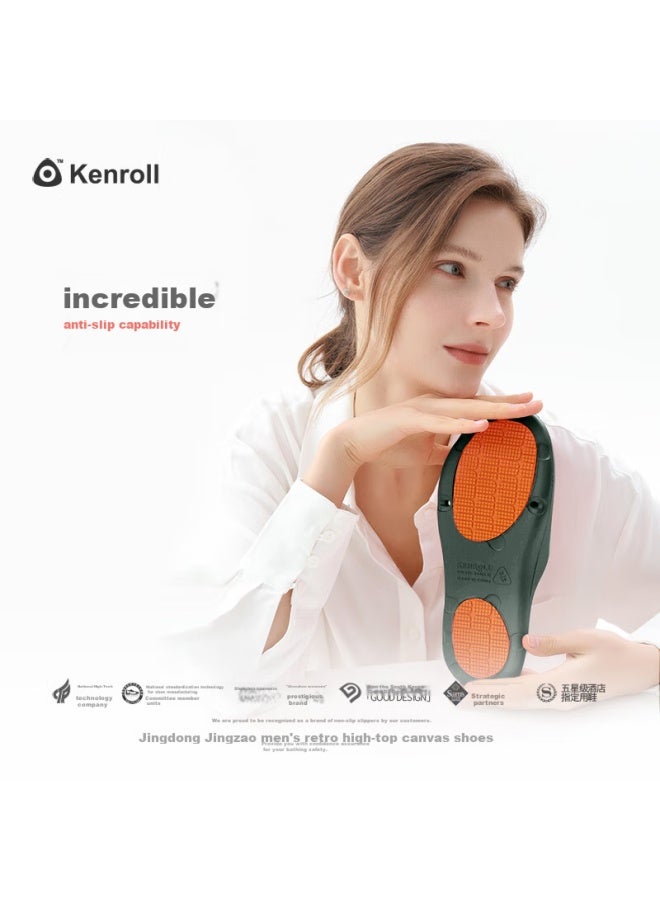 Kenroll Professional Non-slip Slippers, Bathroom Lightweight Odorless Shower Breathable Home Shoes For Men And Women, Sea Green, Size 42/43 - Image 2