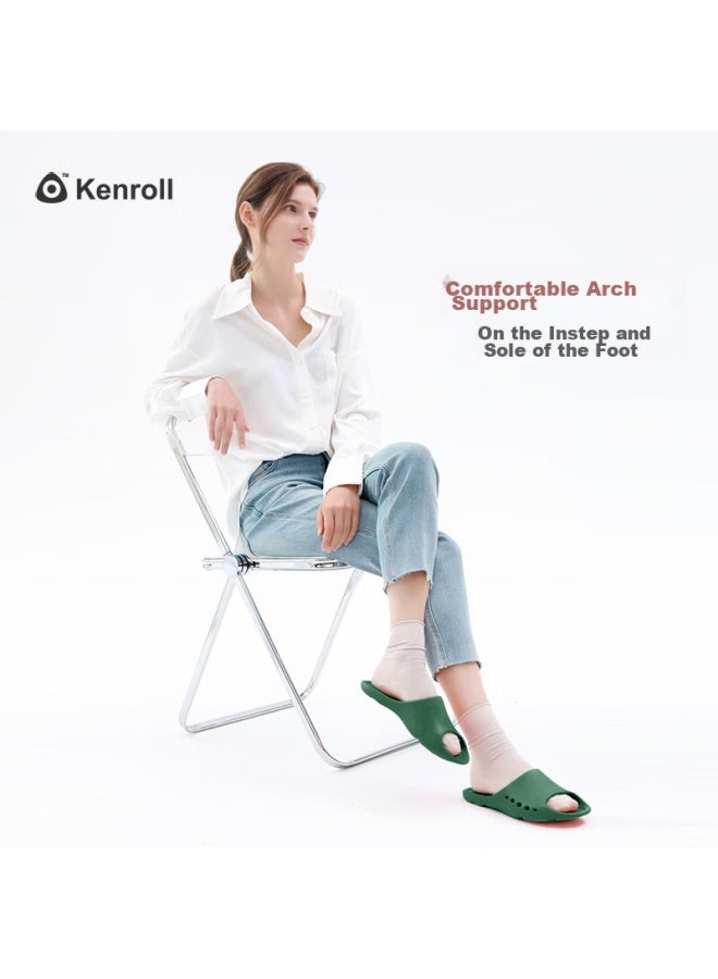 Kenroll Professional Non-slip Slippers, Bathroom Lightweight Odorless Shower Breathable Home Shoes For Men And Women, Sea Green, Size 42/43 - Image 4