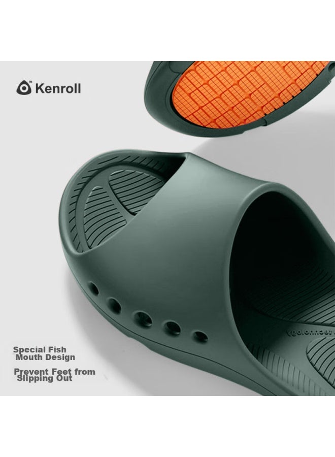 Kenroll Professional Non-slip Slippers, Bathroom Lightweight Odorless Shower Breathable Home Shoes For Men And Women, Sea Green, Size 42/43 - Image 5