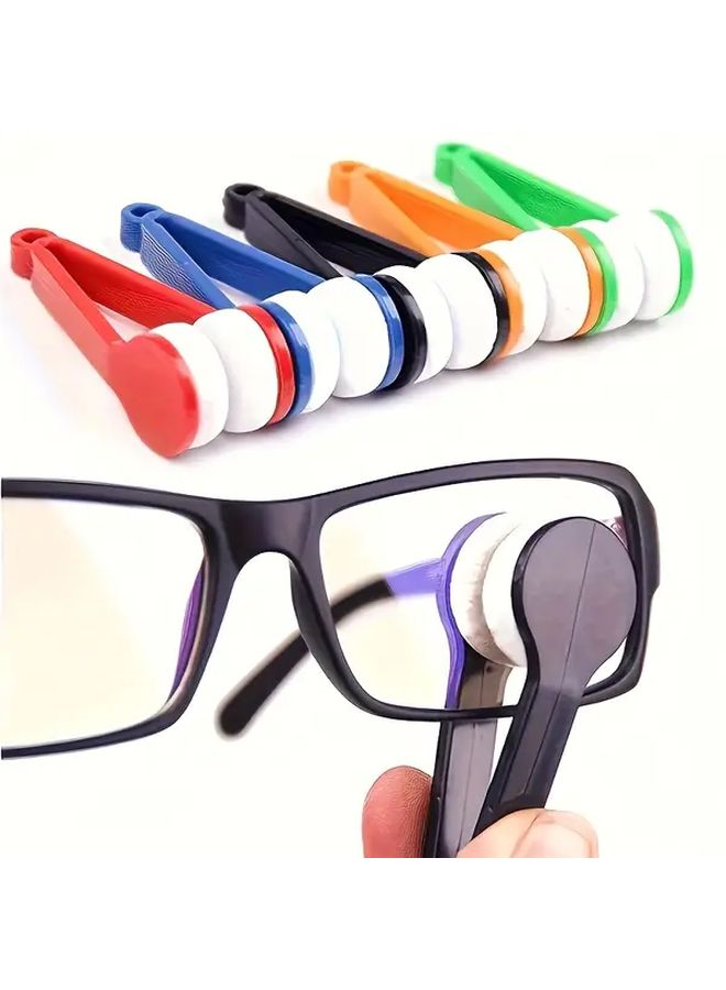 2Pc Glasses Cleaning Kit Portable Travel Set With Microfiber Cloth And Dual Sided Brush Reusable Multi Functional Lens Cleaner For Eyeglasses Screwless Spectacle Cleaner Daily Use Christmas Halloween Gifts Red Color Lens Cleaner Kit Spectacle Cleaner - Image 5