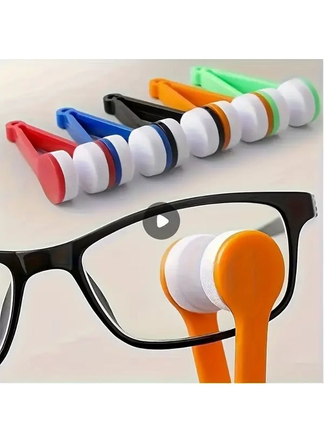 2Pc Glasses Cleaning Kit Portable Travel Set With Microfiber Cloth And Dual Sided Brush Reusable Multi Functional Lens Cleaner For Eyeglasses Screwless Spectacle Cleaner Daily Use Christmas Halloween Gifts Red Color Lens Cleaner Kit Spectacle Cleaner - Image 3