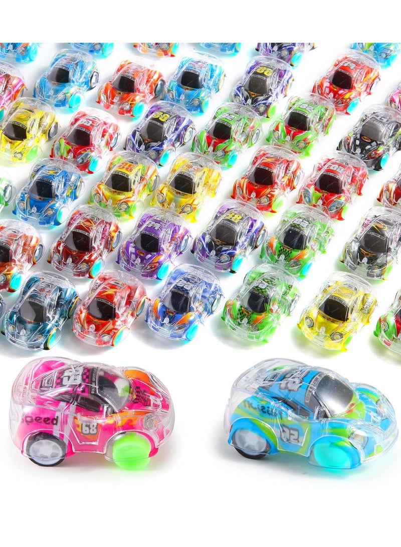 DURKU 50 PCS Pull Back Cars Toys for Boys, Bulk Toys Small Pull Back Cars, Racing Car Party Favours Toys Kids Christmas Stocking Fillers - Image 1