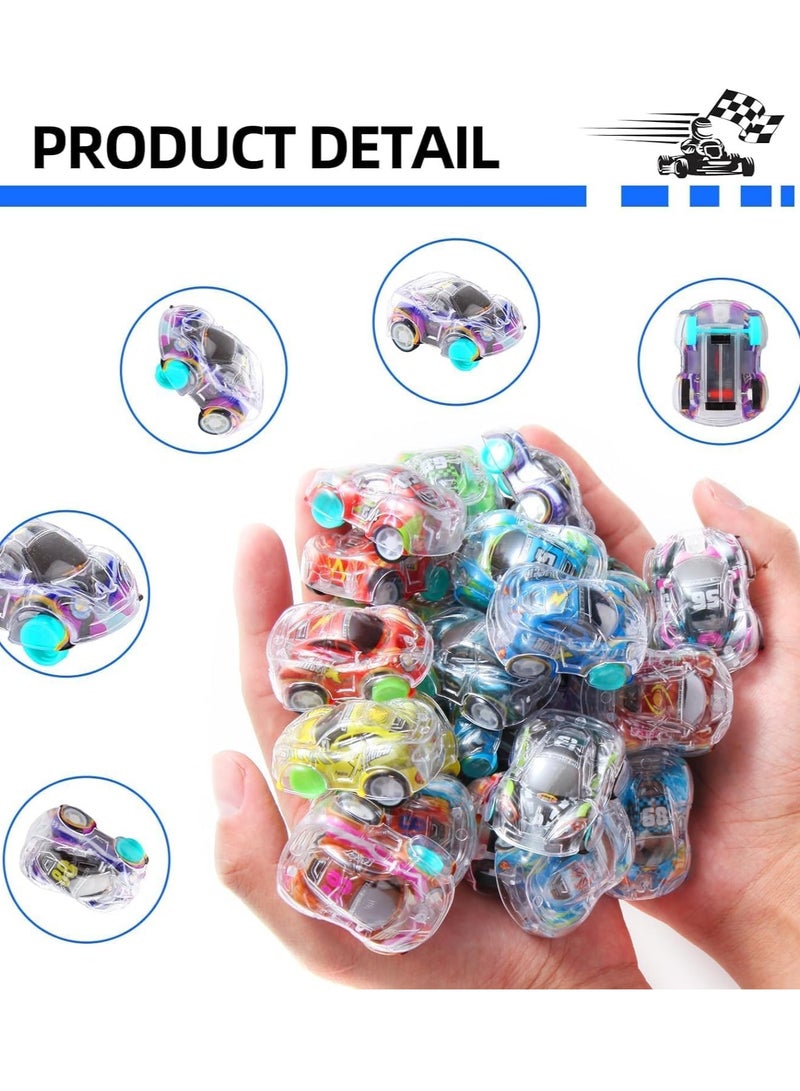 DURKU 50 PCS Pull Back Cars Toys for Boys, Bulk Toys Small Pull Back Cars, Racing Car Party Favours Toys Kids Christmas Stocking Fillers - Image 4