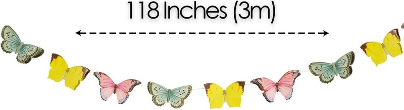 Talking Tables Fairy Bunting Banner | Great for Girls Tea Party, Birthday and Decor | Pink, Paper, 3M - Image 2