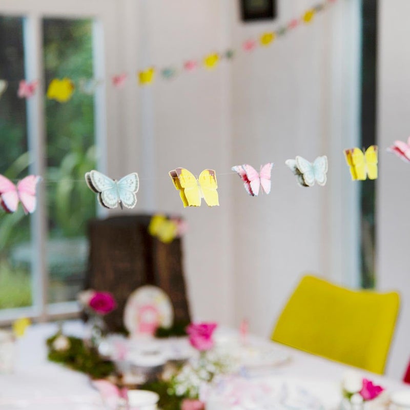 Talking Tables Fairy Bunting Banner | Great for Girls Tea Party, Birthday and Decor | Pink, Paper, 3M - Image 5