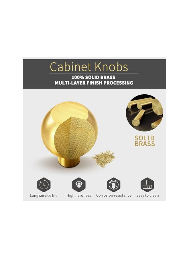 S-TOP 4 Pcs Solid Brass Cabinet Knobs, for Kitchen, Bathroom, Vanity, Modern Decorative Flower Design Drawer Pulls with Backplate, Durable Brass Hardware for Cabinets & Dressers, Gold - Image 4
