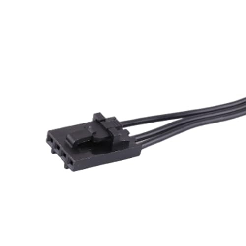 Vacatga for Corsair RGB to Standard ARGB 4-Pin 5V Adapter Connector RGB Cable 25cm Extension Cord Black PVC Black PVC - Image 4