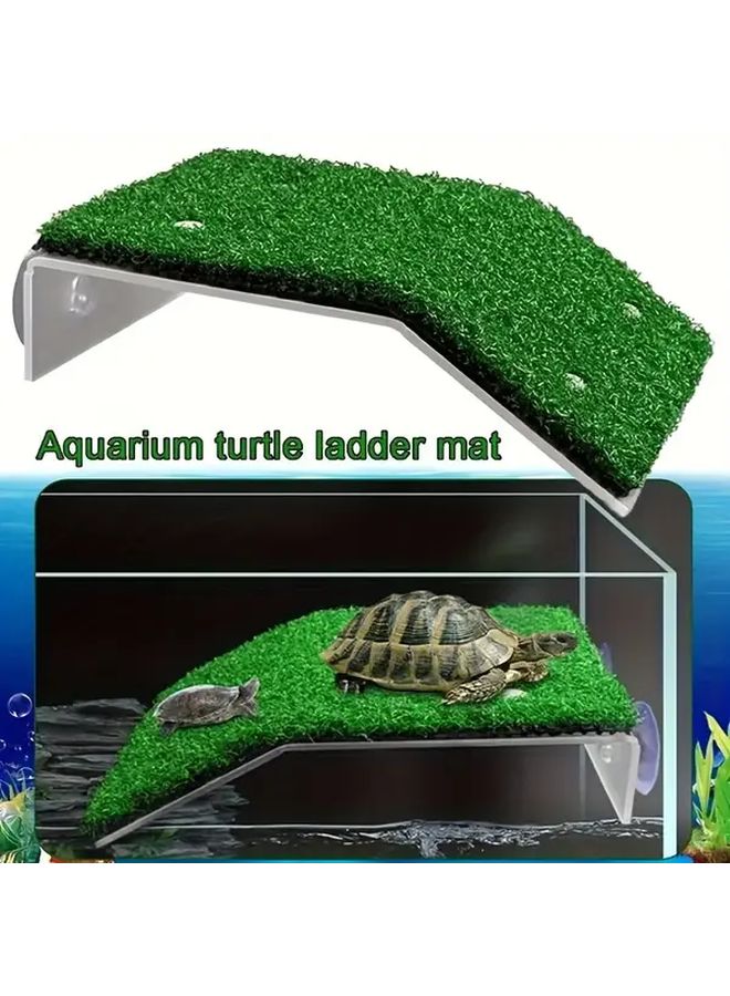 منصة سلحفاة للتشمس مع سلم حجم متوسط طاولة تسلق واستراحة لحوض السمك - Image 3