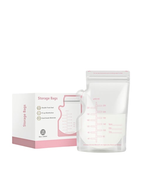30 pieces,Breast Milk Storage Bags ,250 ml Self Standing Leak Proof Breastmilk Storage Bag.