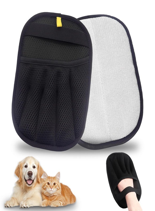Omeyo Remover for Dogs & Cats – Gentle Grooming Tool for Pet Hair Removal Glove for Dogs & Cats – Upgraded Reusable Brush Pet Hair Gloves, Magic Brush Pet Hair Remover - Image 1