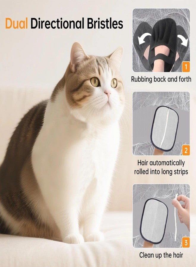 Omeyo Remover for Dogs & Cats – Gentle Grooming Tool for Pet Hair Removal Glove for Dogs & Cats – Upgraded Reusable Brush Pet Hair Gloves, Magic Brush Pet Hair Remover - Image 2