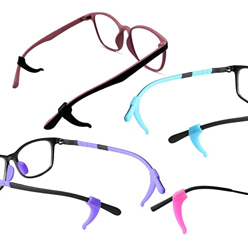 YINGFENG 17 Pairs Multicolored Anti-slip Eyeglass Ear Grips Hook, Kids and Adults Sport Eyeglass Strap Holder, Eyewear Retainer with Box, Silicone Anti Slip Holder for Glasses for Eyeglass Temple Tip - Image 4