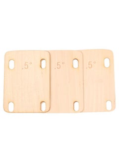 Thoraya Electric Guitar Neck Shim Maple Wood Neck Shim Spacer Instrument Accessory for Replacement 3pcs 0.5°  - Image 4