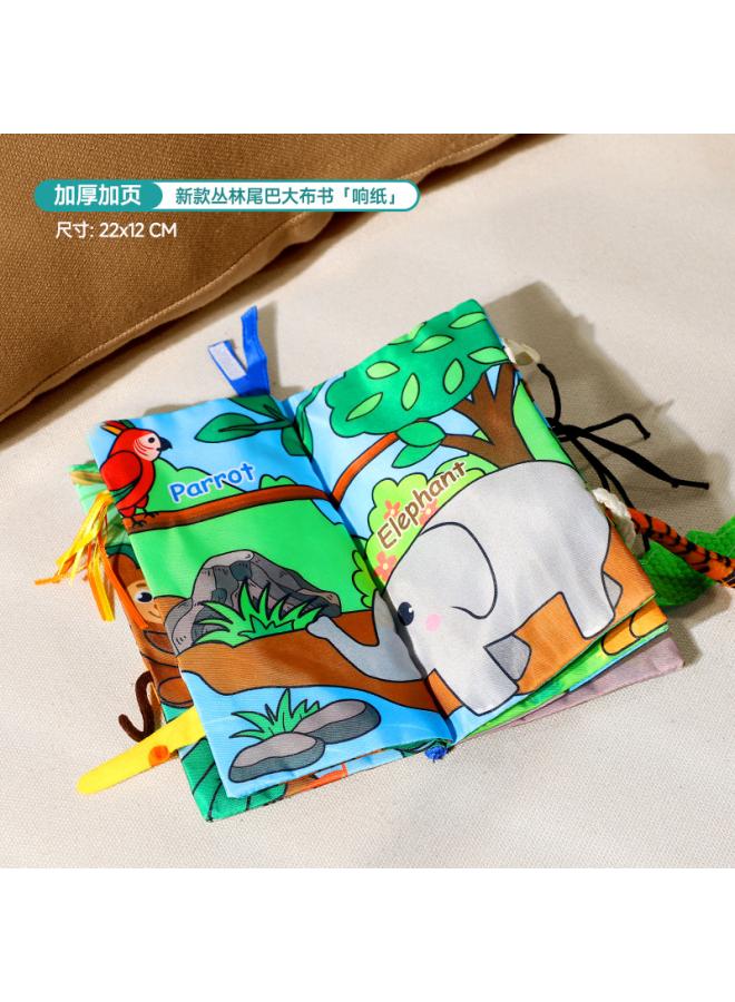 Baby Cloth Book Tail Tearing Hand Tearing Book Can Bite More Than 6 Months Baby Educational Toys Tear Early Teaching
