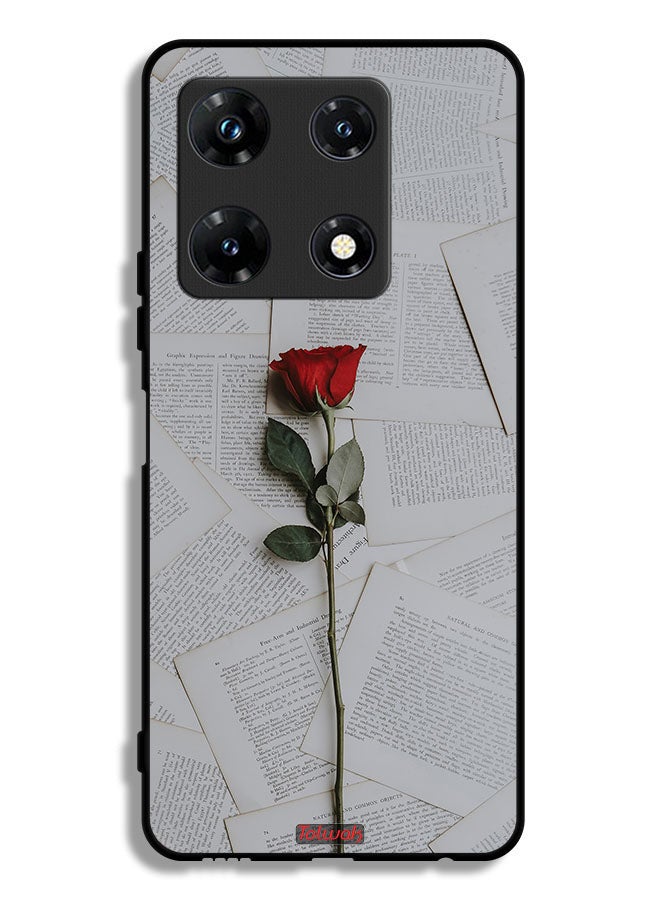 Tolwak Infinix Note 30 Pro Protective Case Cover Rose On Papers - Image 1