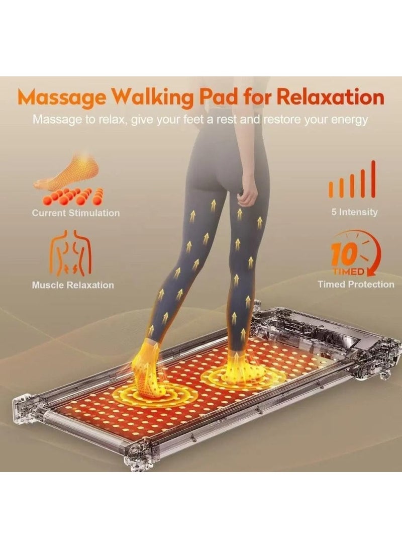 ICON Treadmill icon 2-in-1 with Foot Massage | Walking Pad Dual Function: Running & Walking + Massage Side | 8 Shock Absorbers | 120kg Capacity | Foldable | Incline Feature | 5yr Warranty - Image 2