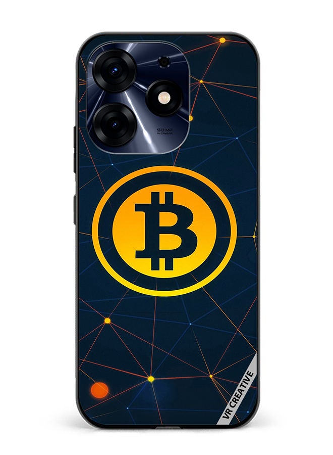 VR CREATIVE Protective Case Cover For Tecno Spark 10 Pro Bitcoin Design Multicolour - Image 1
