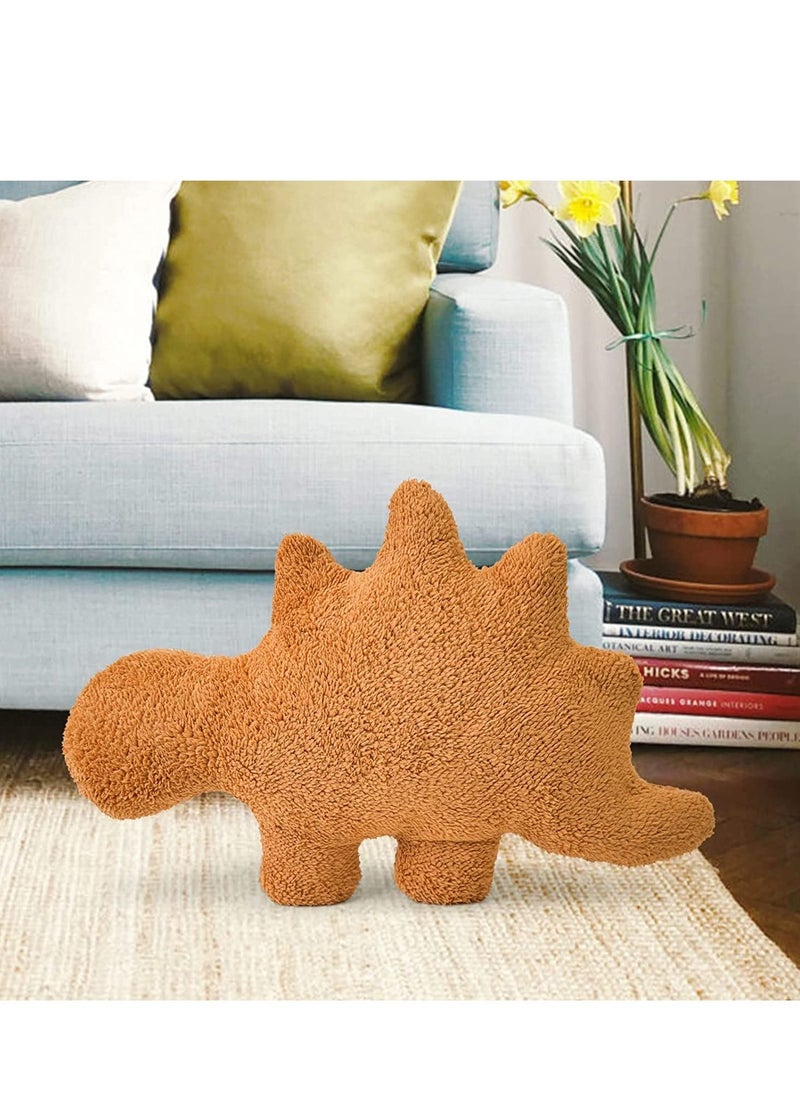 SYOSI - Dinosaur Chicken Nugget Plush, Dino Nugget Pillow, 18 inch Di-no Chicken Nugget Plush, Soft Dinosaur Chicken Nuggets Pillow for Dinosaur Theme Party Decorations, for Children, Dinosaur Enthusiasts - Image 1