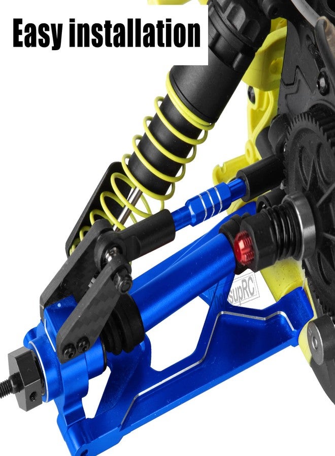 hopsupRC RC Steering Links Composite Link Upgrades Part for 1/10 Gorgon 2WD,Fury 2WD,Fury 223S,Quake 223S,Vorteks 2WD,Vorteks 223S,Aluminium Adjustable Turnbuckles Links,Replace #ARA330753 Navy Blue - Image 3
