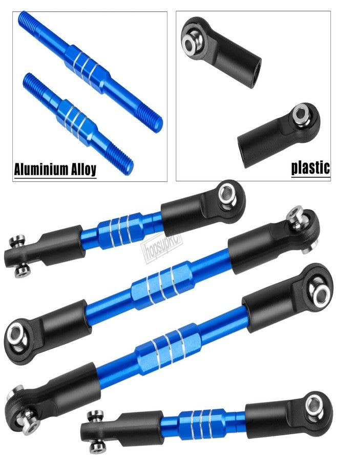 hopsupRC RC Steering Links Composite Link Upgrades Part for 1/10 Gorgon 2WD,Fury 2WD,Fury 223S,Quake 223S,Vorteks 2WD,Vorteks 223S,Aluminium Adjustable Turnbuckles Links,Replace #ARA330753 Navy Blue - Image 4
