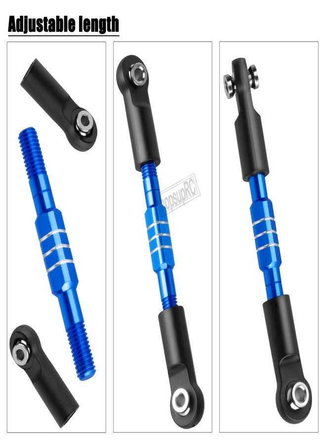 hopsupRC RC Steering Links Composite Link Upgrades Part for 1/10 Gorgon 2WD,Fury 2WD,Fury 223S,Quake 223S,Vorteks 2WD,Vorteks 223S,Aluminium Adjustable Turnbuckles Links,Replace #ARA330753 Navy Blue - Image 5
