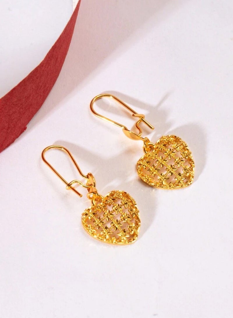 GOLDMAX Elegant 21k Gold Plated Earrings For Women - Image 1