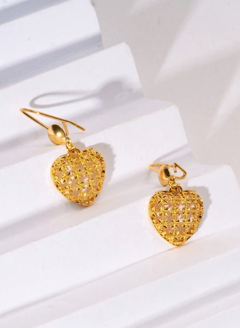 GOLDMAX Elegant 21k Gold Plated Earrings For Women - Image 2
